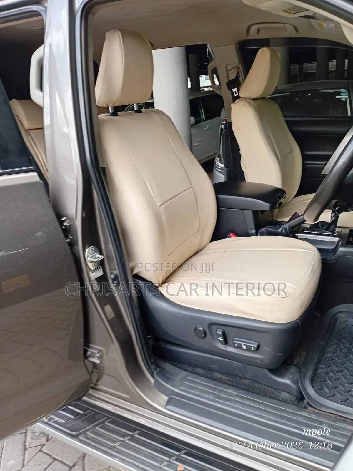 Cream Seat Covers