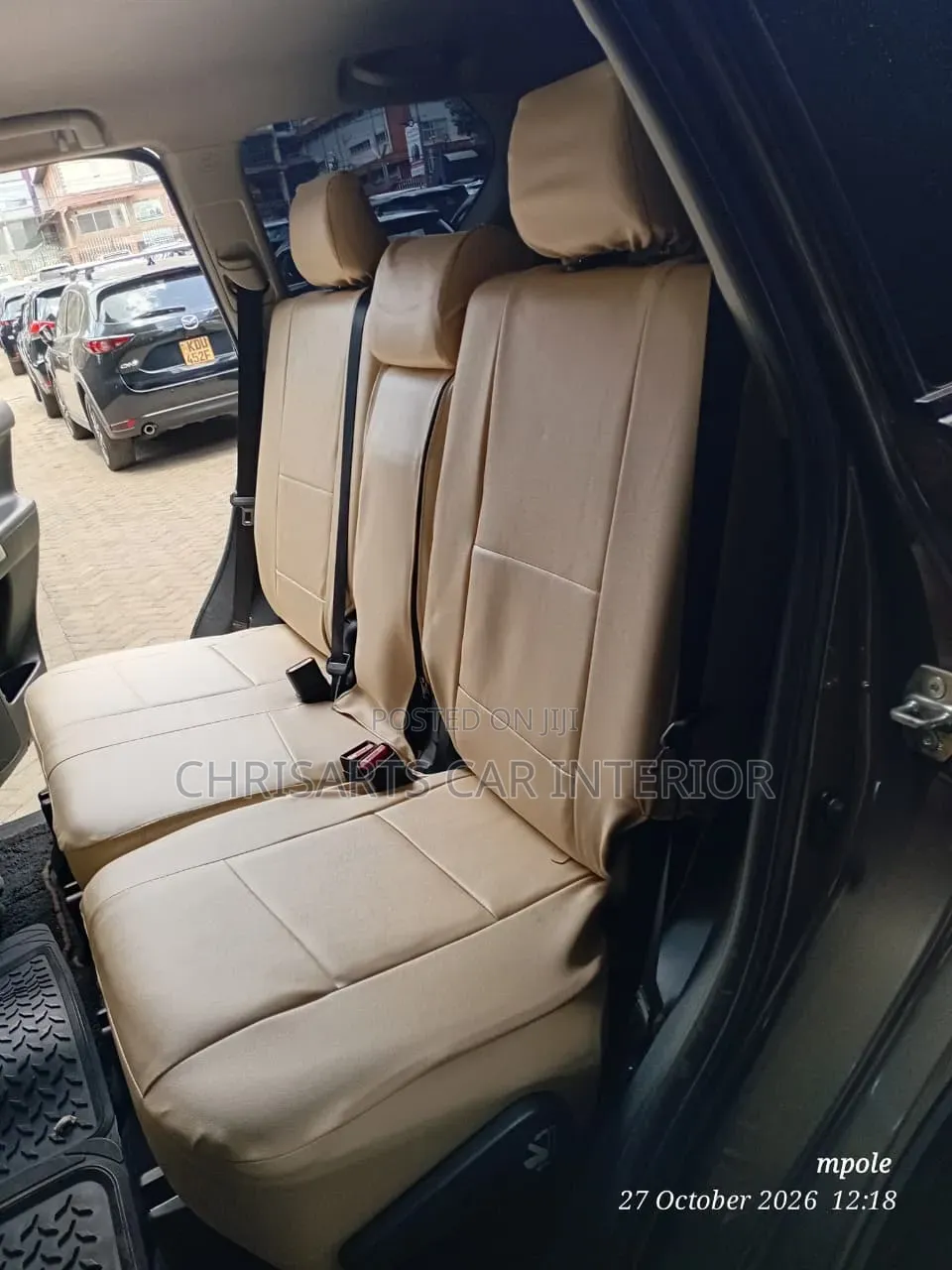 Cream Seat Covers