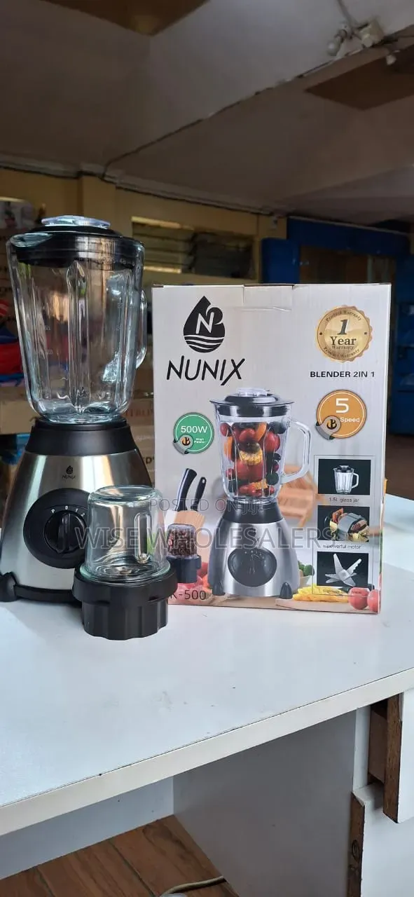 Nunix AK-500 2-in-1 Electric Blender