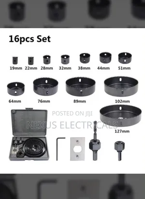 16-Piece Carbon Steel Hole Drill Saw Set