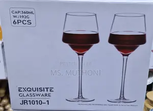 6 PCs ,360 Ml  Sophisticated Wine Glassware