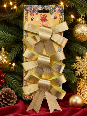 3pcs Gold Bow Ties