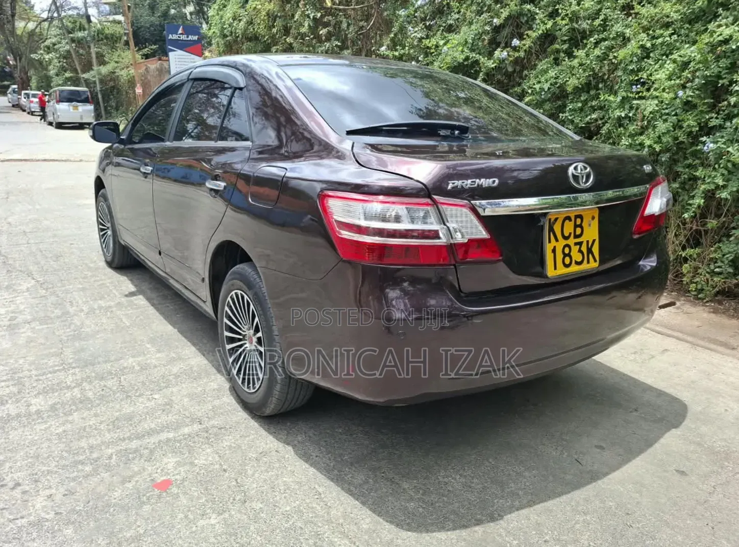 Toyota Premio 2007 Burgundy