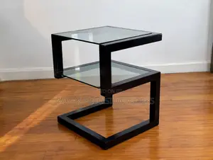 Modern Infinity Glass Side Table
