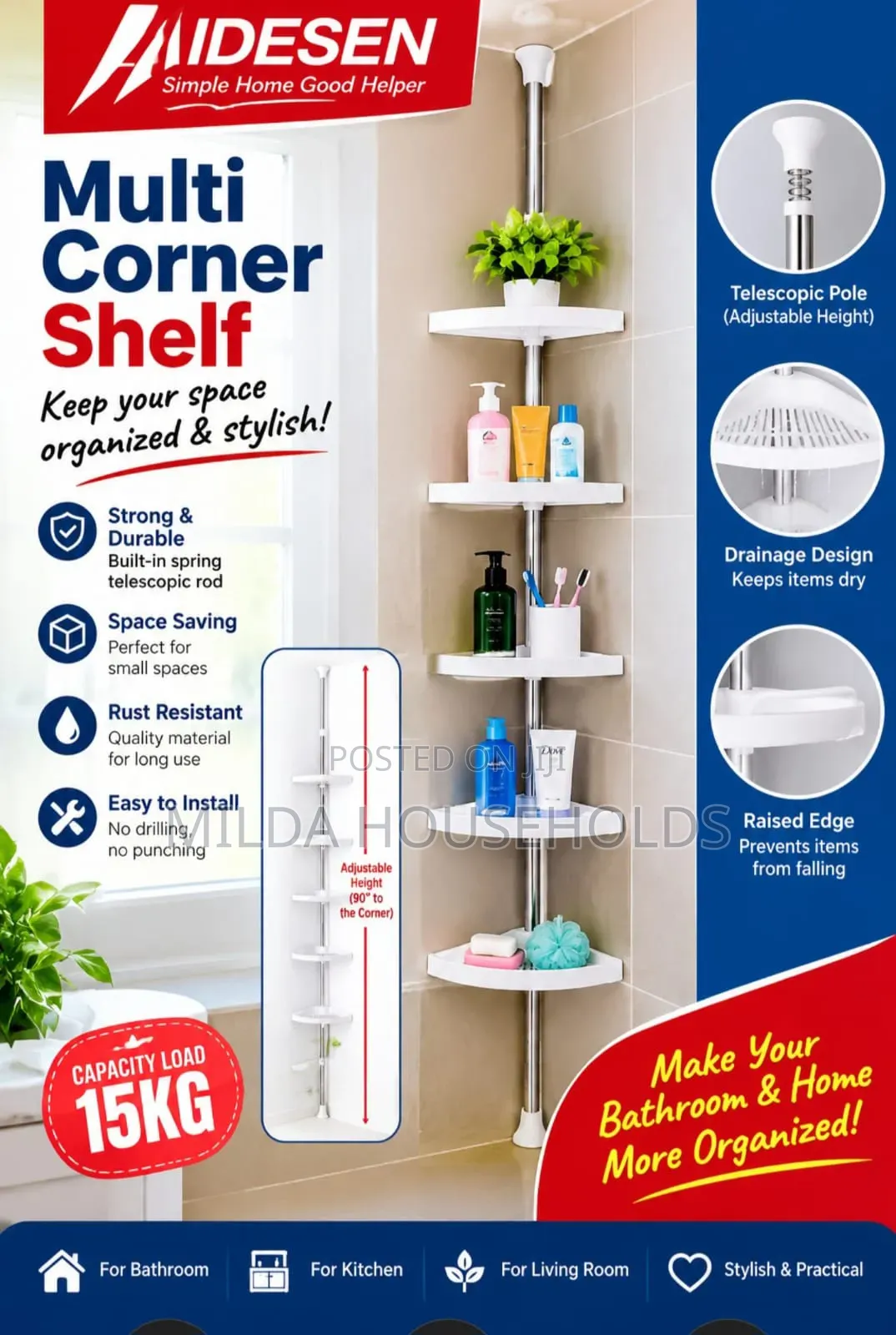 Multi Corner Shelf Big Size