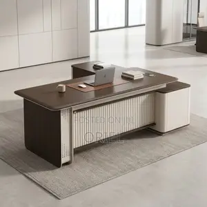 Office Desk : Luxury Executive L-Shaped Desk 2200MM