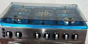 60*90 Unitech 5 Burner Freestanding Full Gas Cooker