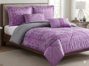 6X7 6pc Heavy Silk Duvets. 1 Bedsheet & 4 Pillow Cases. We Deliver! 