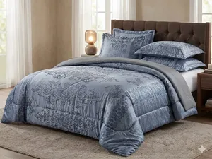6X7 6pc Heavy Silk Duvets. 1 Bedsheet & 4 Pillow Cases. We Deliver! 