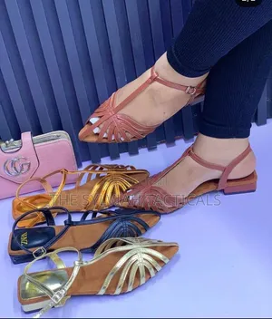 *Quality Ladies Zara Leather Slingbacks