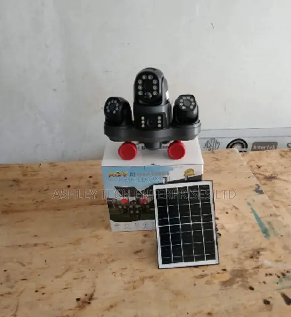 V380 High Performance Quad Lens Solar CCTV Camera