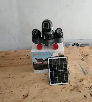 New V380 Four Lens WiFi Surveillance Camera With Solar Panel