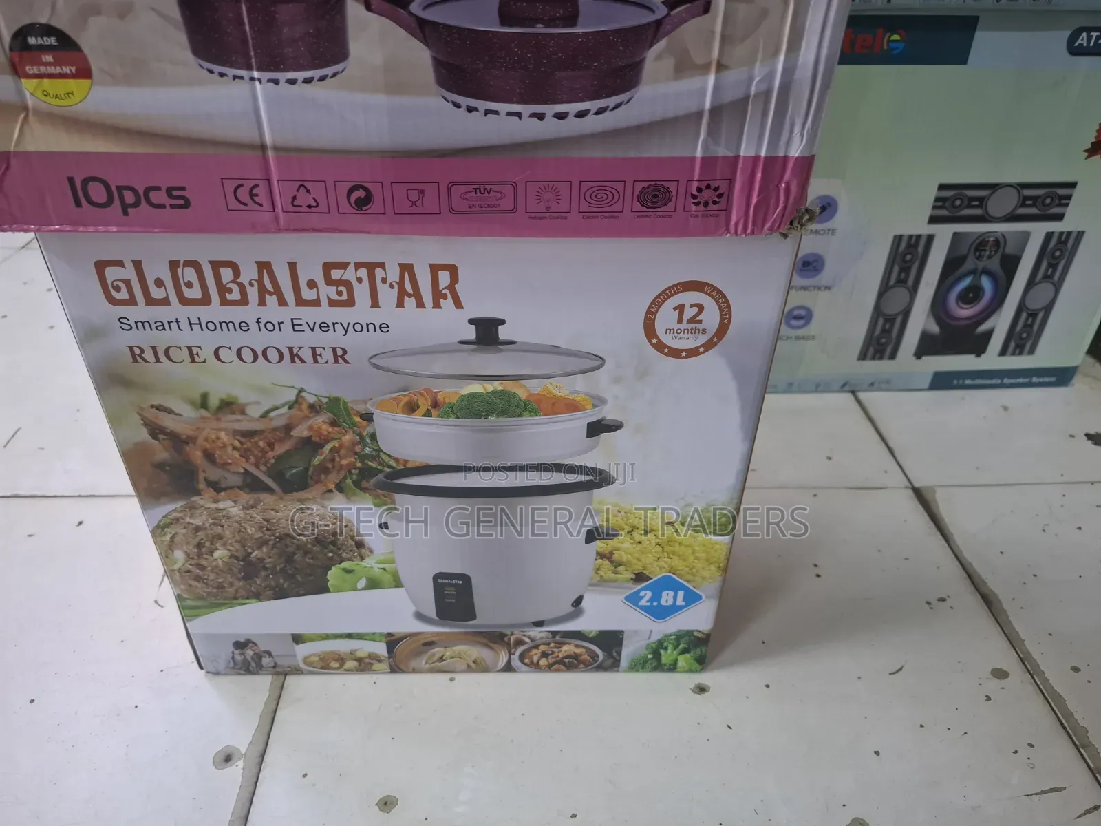 GLOBALSTAR 1000w 2.8l Automatic Electric Rice Cooker