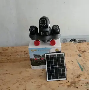 V380 Four Camera Lens Outdoor CCTV System With Solar Power
