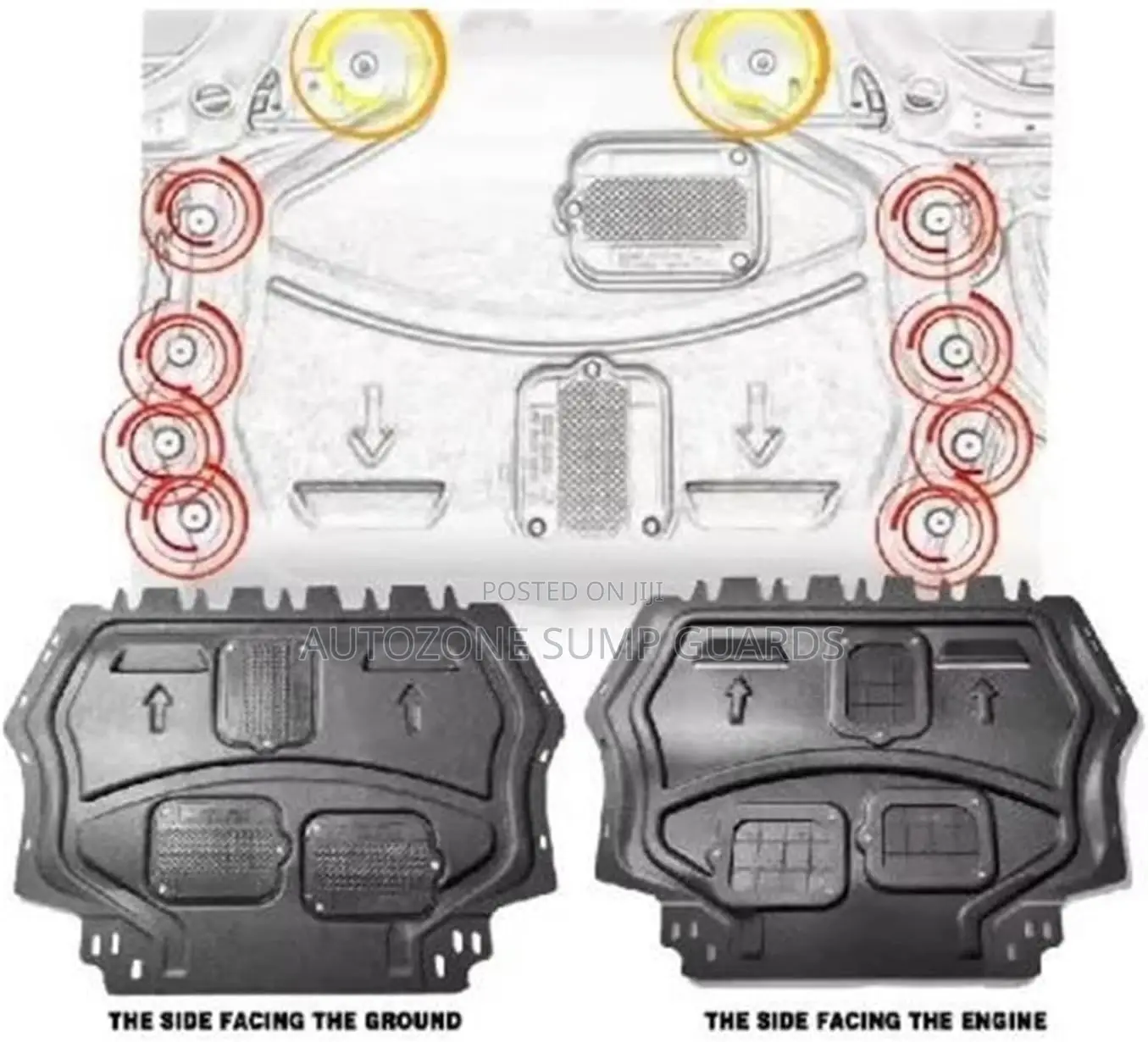 Engine Underbody Guard Skid Plate Compatible With VW Golf 8