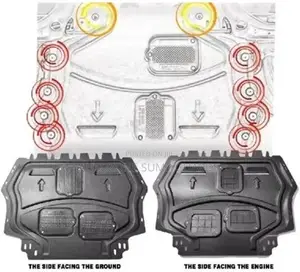Engine Underbody Guard Skid Plate Compatible With VW Golf 8