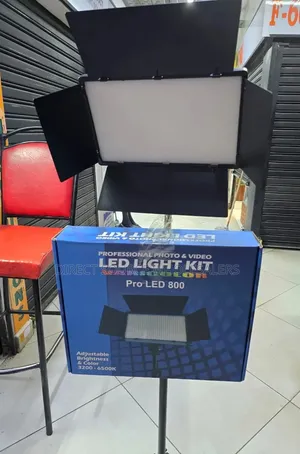 Photography Lamp With Tripod Stand, Adaptor, Charger,Battery Pack.
