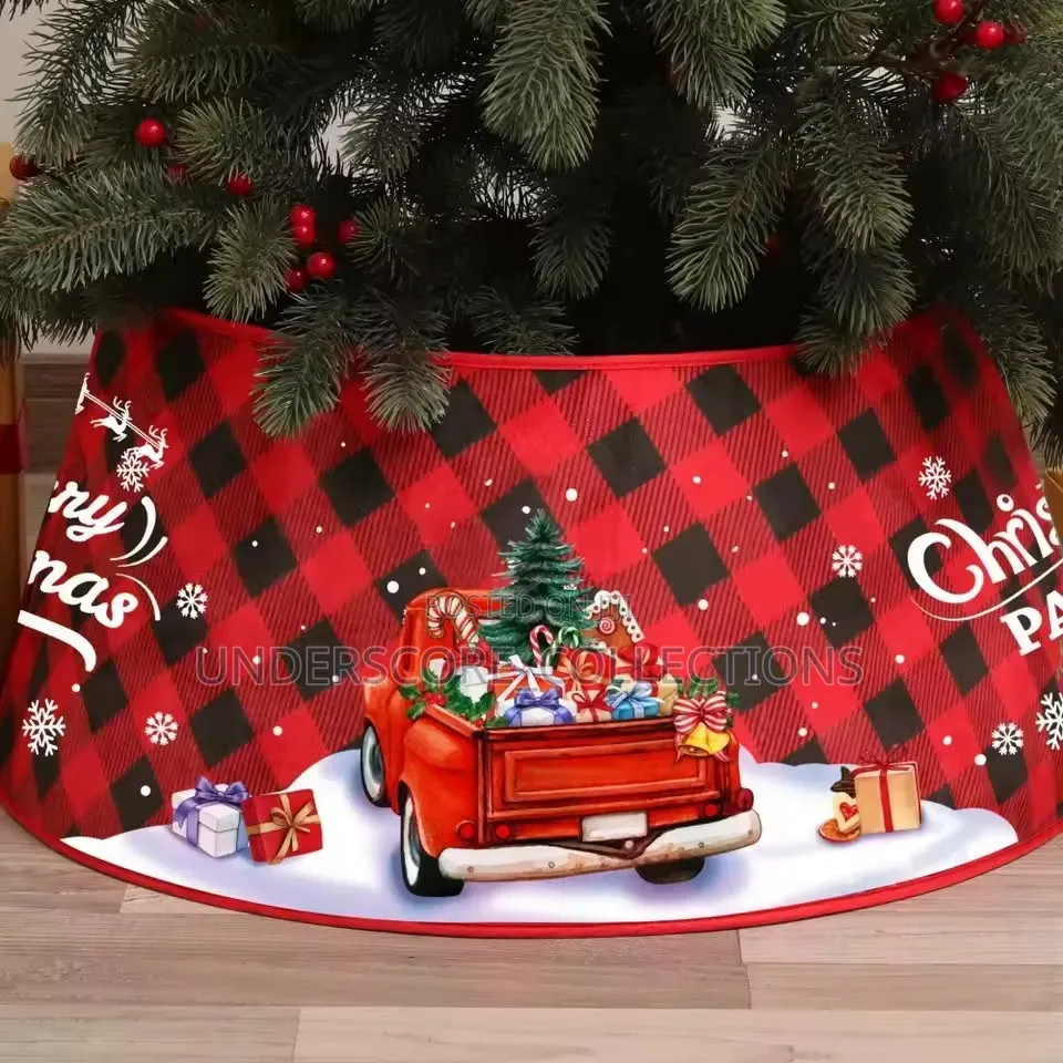 3D Christmas Tree Collar Skirt Decorative Tree Base