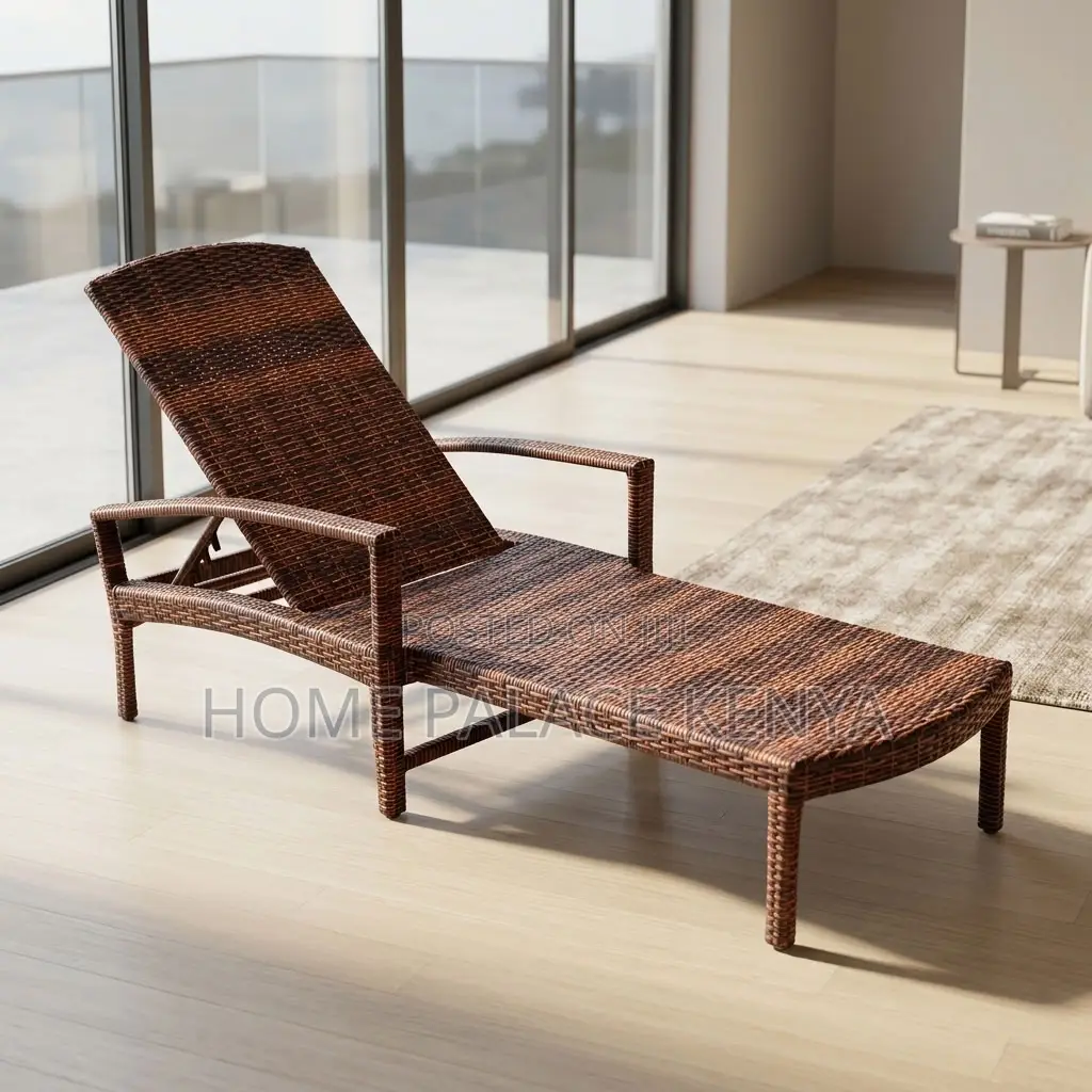 Poolside Bed; Adjustable Rattan Water Proof Pool Bed