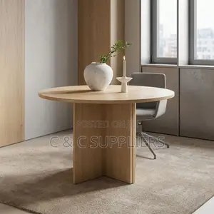 Round Meeting Table-Beech Color
