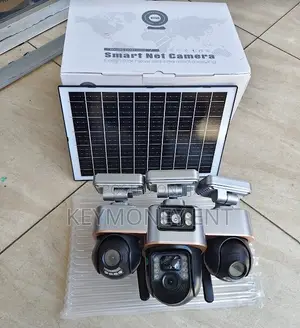 V380Pro Wireless Outdoor, VTS30 WIFI Triple Lens Solar With LED Light