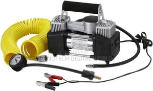 Heavy Duty Double Cylinder Air Compressor (DC 12V, 150 PSI, 965 kPa)