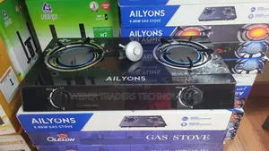 AILYONS Double Burner Glass Top Gas Cooker Table Top Stove