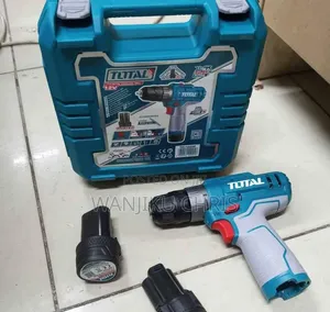 Total Cordless Drill Set 12V With 2 Batteries