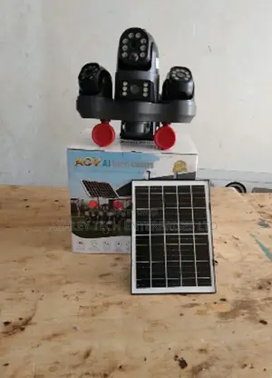 V380 Four Lens Smart Wireless CCTV With Solar Charging