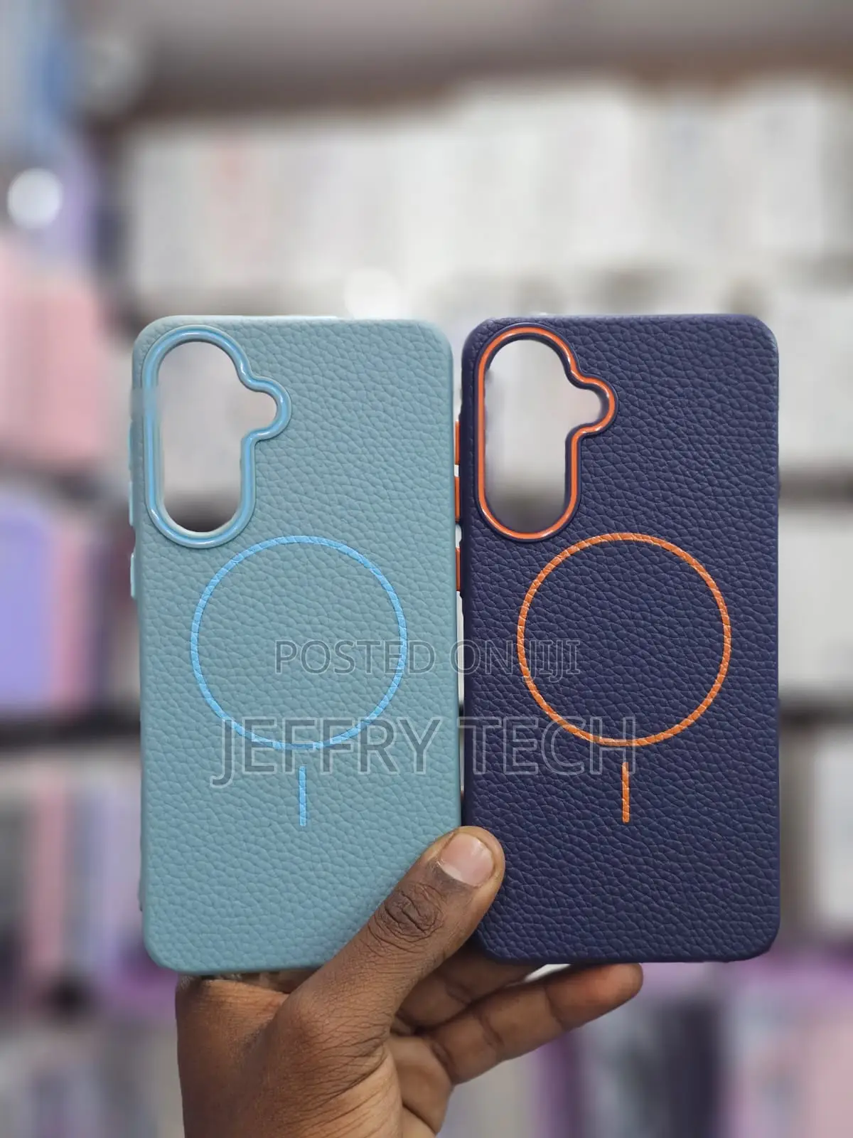 Premium Leather MagSafe Cases Featuring a Textured Samsung Galaxy A16