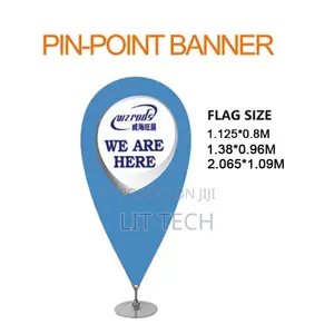 Pin Drop Banner Free Mock Up.