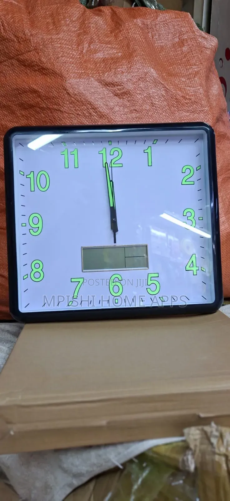 Wall Clock With Digital Display