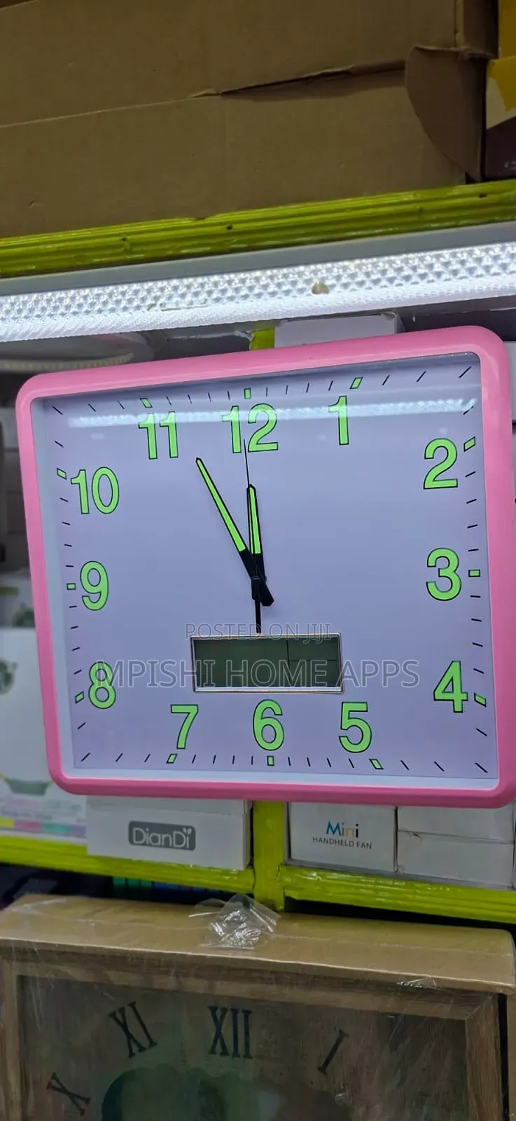 Wall Clock With Digital Display