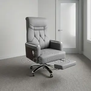 Gray Manager's Leather Chair.