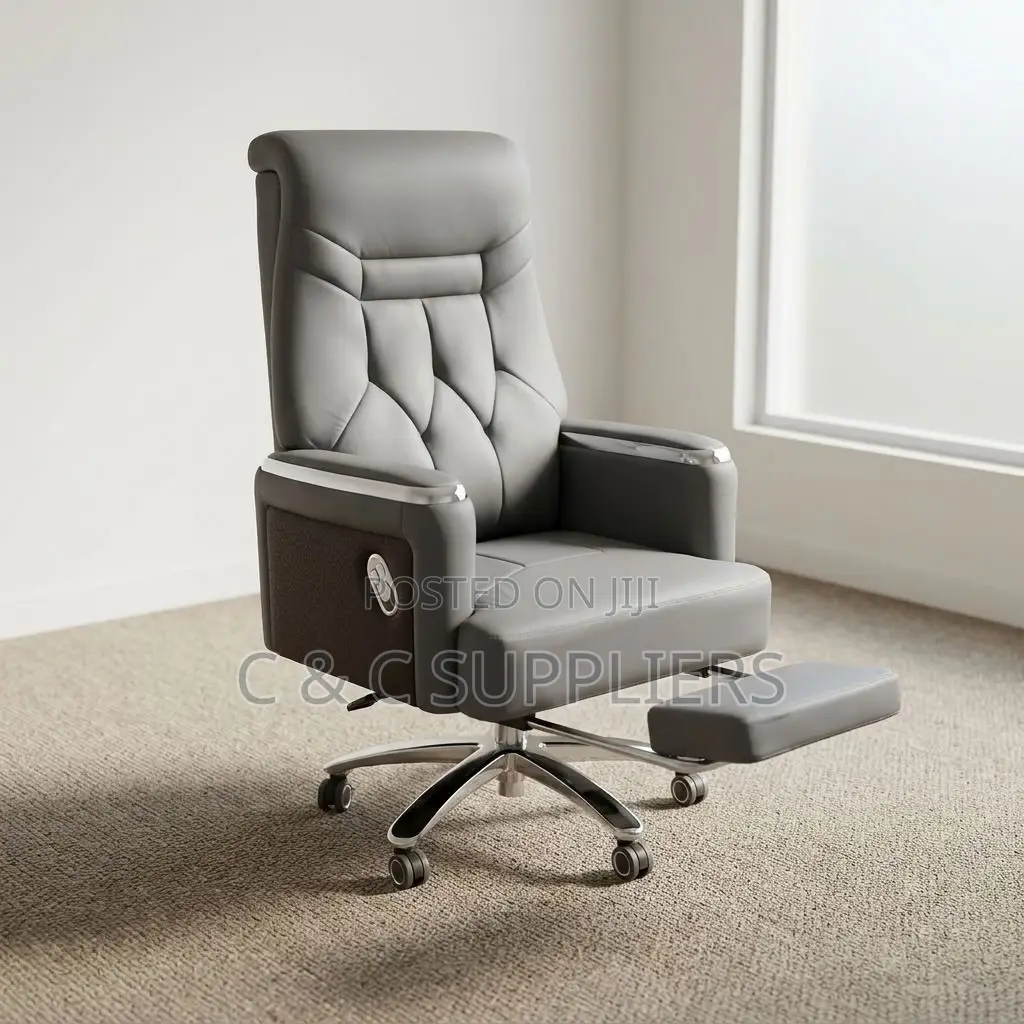 Gray Manager's Leather Chair.