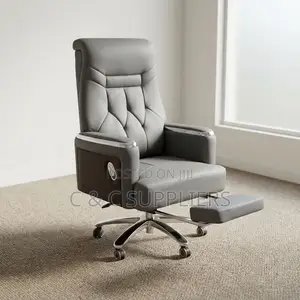 Gray Manager's Leather Chair.