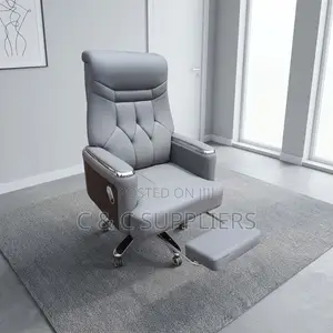 Gray Manager's Leather Chair.