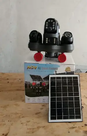 V380 Advanced Wireless Quad Lens CCTV With Solar Panel