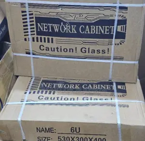6U Network Cabinet Wall Mount 19 Inch Rack With Glass Door Lockable