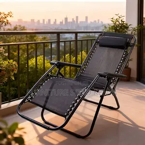 Modern Convertible Folding Iron Lounge Chair | Outdoor Seat