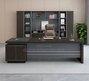 1800mm Grey L-Shaped Desk With Extension