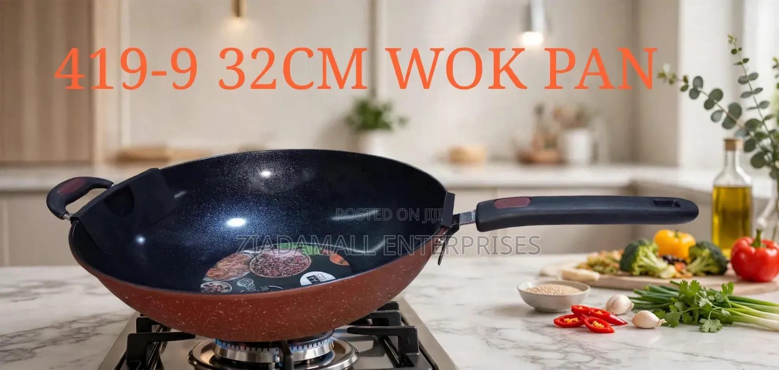 32cm Wok Pan Nonstick 419-9 - 32CM - Available - New