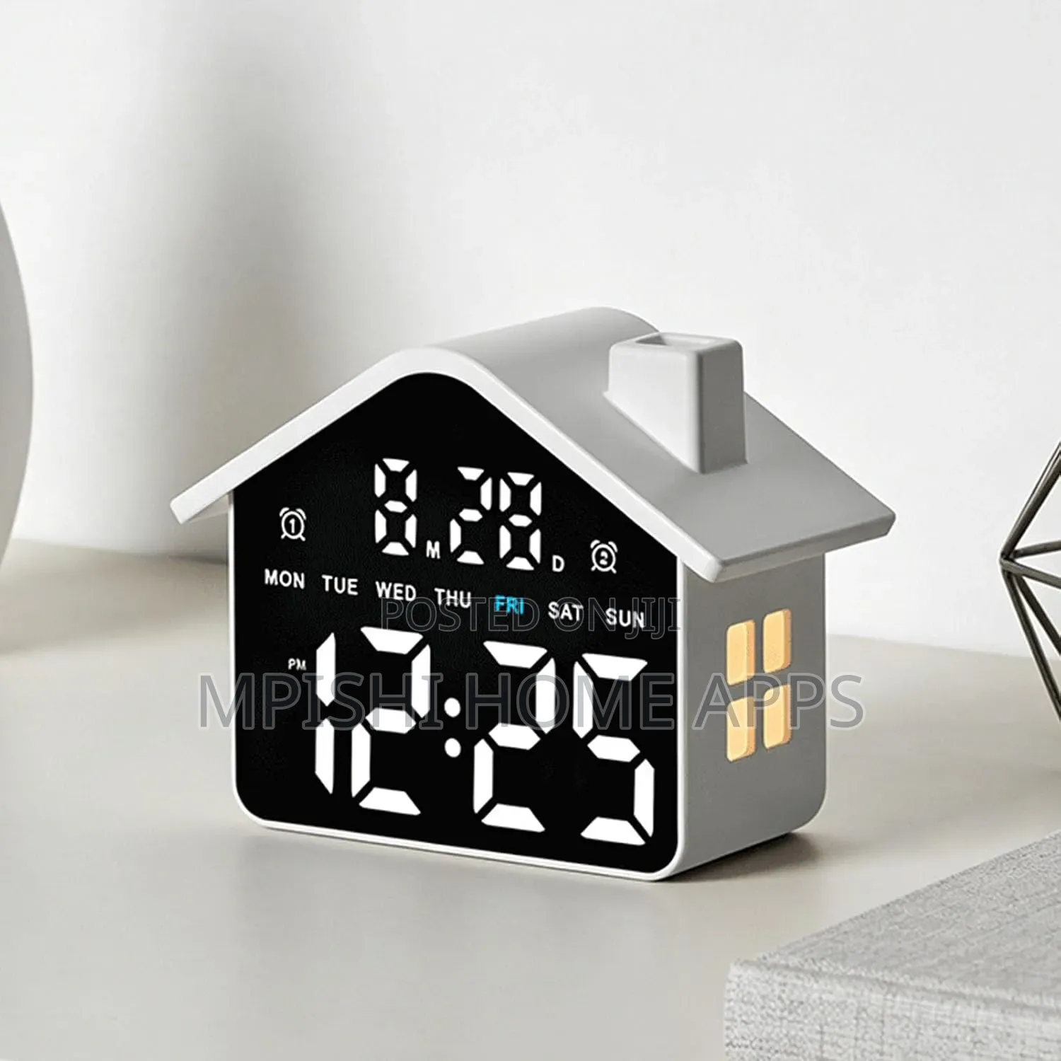 House-Shaped LED Digital Clock