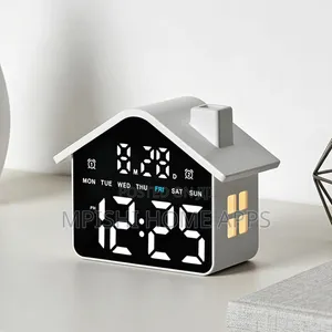 House-Shaped LED Digital Clock