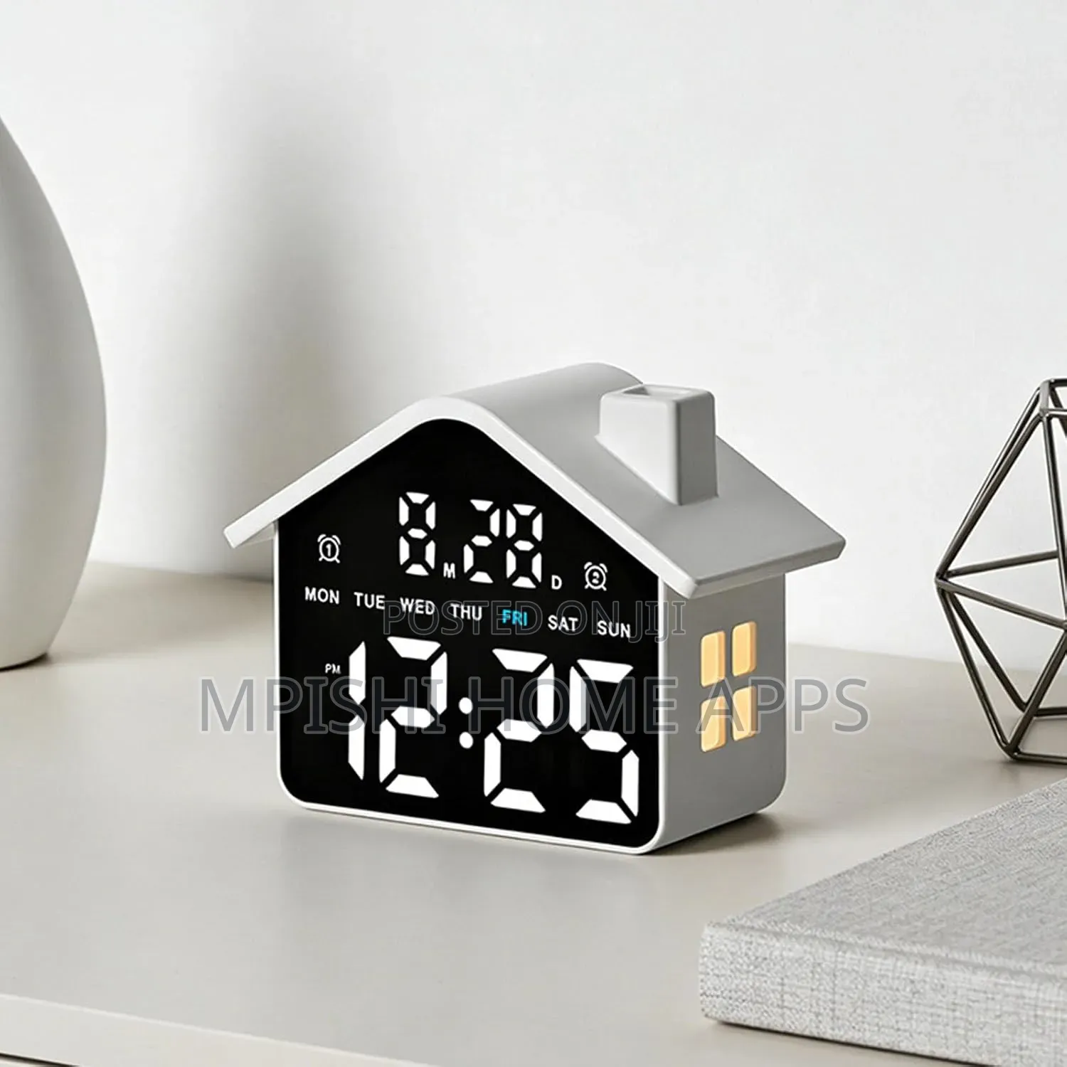 House-Shaped LED Digital Clock