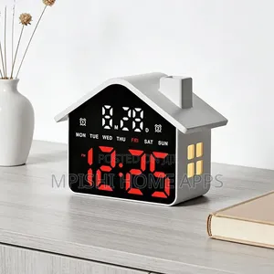 House-Shaped LED Digital Clock