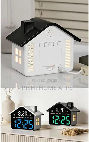 House-Shaped LED Digital Clock