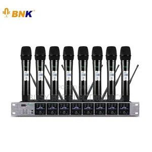 BNK Professional Singing Microphone 8 Channel Microphone Wireless Mic