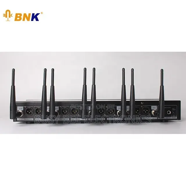 BNK Professional Singing Microphone 8 Channel Microphone Wireless Mic