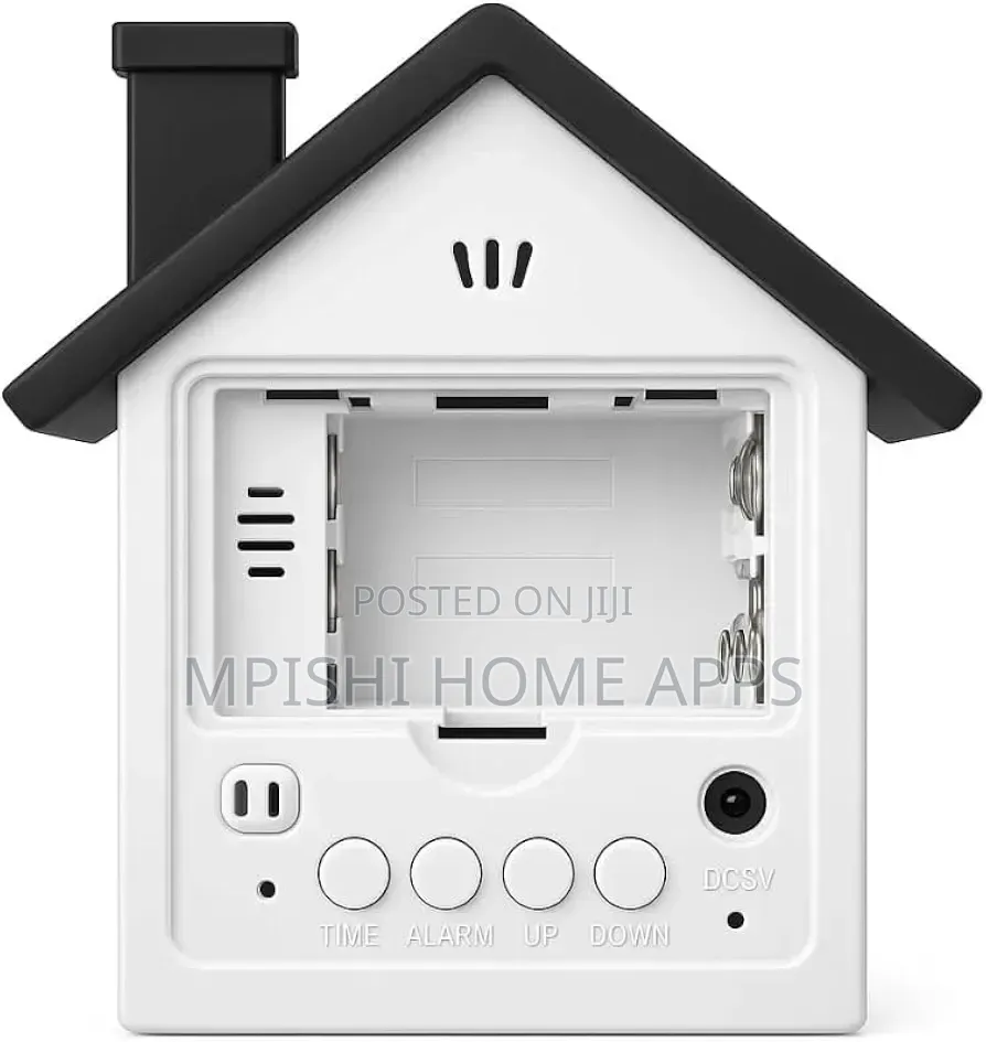 House-Shaped Digital LED Alarm Clock With Date & Temperature